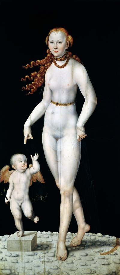 Venus and Cupid by Lucas Cranach the Younger